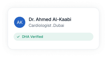 Verified doctor profile card